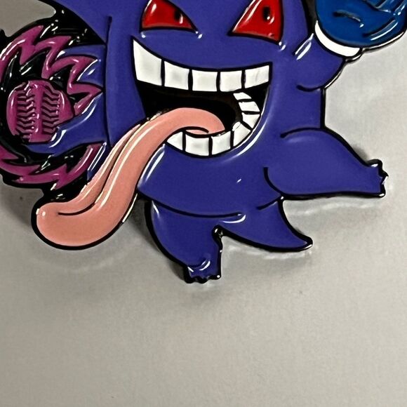 LA Dodgers Gengar Pokemon Hat Pins Streetwear Hats Bag Baseball Fitted New Era - Picture 3 of 9